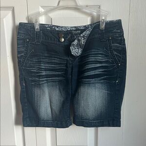 Rewash Dark Blue Jean Shorts